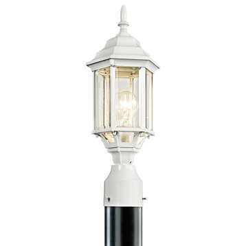 Chesapeake 1-Light 18" Outdoor Post Lantern in White