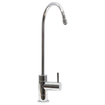 Drinking Faucet For Ro Filtration System Polished Chrome, 6" Spout Reach, 9.25"