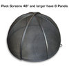 Master Flame 46" Diameter Stainless Steel Fire Pit Screen, Pivot Model