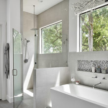 Flint Ridge Master bath tile floor idea