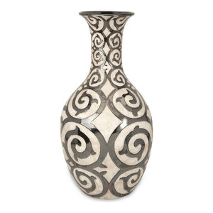 Benigna Oversized Tall Floor Vase Traditional Vases By Gwg