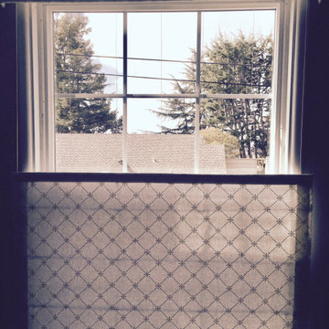 Patterned Bottom Up Roman Shade