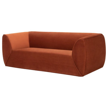 Nuevo Furniture Greta Triple Seat Sofa in Rust