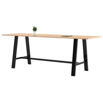 KFI Midtown 3.5 x 10 FT Conference Table - Maple - Bistro Height