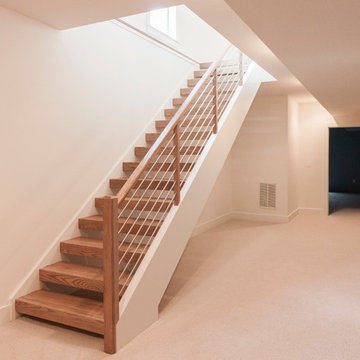 Project #48 | Contemporary Staircase with Warm Tones