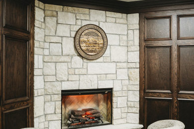 Inspiration for a timeless living room remodel in Wichita