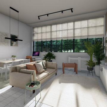 Design Project of the Living Room 38,75 sq.m.