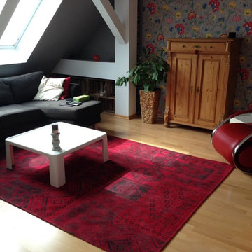 Redesign eines Wohnzimmers in einer Dachgeschoßwohnung in Berlin-Spandau