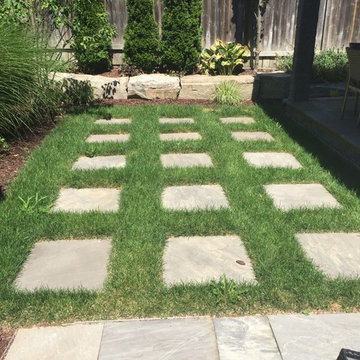 Outdoor Living Space with inground swimming pool
