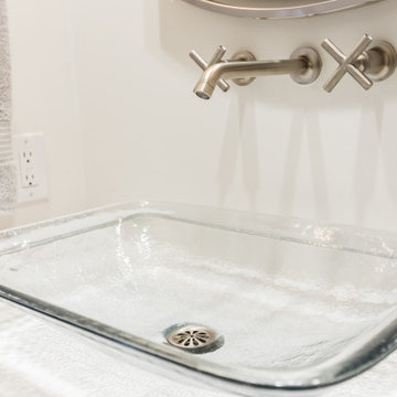 Nautical Themed Bath with Kohler Vessel Sink