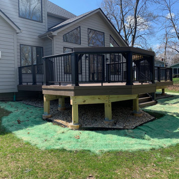 TimberTech Mocha Deck with Octagon in Wheaton, IL