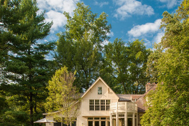 Inspiration for a transitional exterior home remodel in DC Metro
