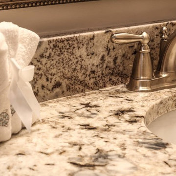 Blue Flower Granite Bathroom Countertops