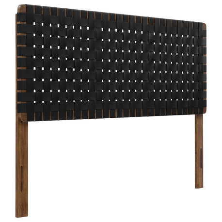 Sparta Weave Queen Vegan Leather Headboard