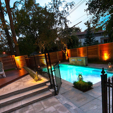 Intimate Backyard Pool Oasis