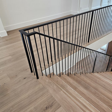 Project #119 | White Oak Staircase with Stacked Bullnose Detail
