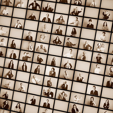 Close Image of CBRE Photo Wall at Chicago Headquarters