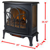 Muskoka Curved Front Infrared Panoramic Electric Stove, Black, 25"