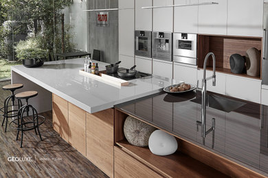 Geoluxe Eramo & Nestos Gray (Polished) Kitchen Installation