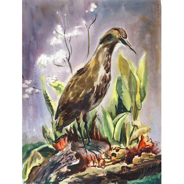 Eve Nethercott, Bird, P6.17, Watercolor Painting
