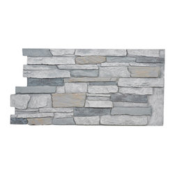 143-BRECKENRIDGE DEEP WIDE STACKED DESIGN WALL PANEL - 24"H - Wall Panels