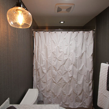 Luxe Transitional Centennial Guest Bath Remodel
