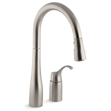 Kohler Simplice Kitchen Faucet w/ 16-1/8" Pull-Down Swing Spout