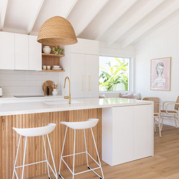 Amara creates the perfect look in white-on-white kitchen by Adore Home Magazine