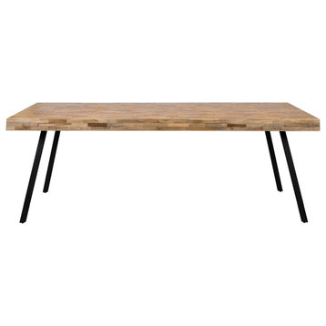 Natural Lacquered Teak Dining Table | DF Suri, Large