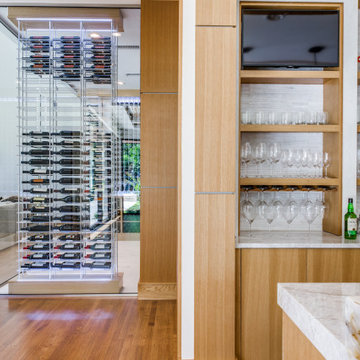Modern Glass Wine Room