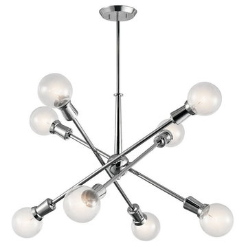 Armstrong Chandelier 8-Light, Chrome