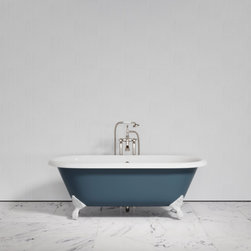 Connaught Primed White Roll Top Cast Iron Bath - Paint It Yourself! - Baths