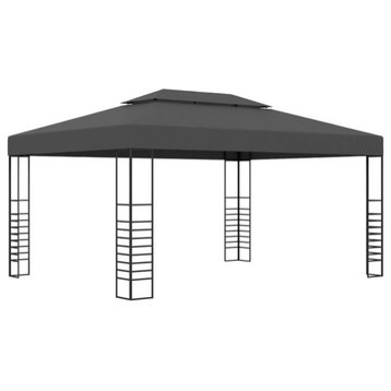 vidaXL Gazebo Pavilion Canopy Tent with Double Roof Patio Pavilion Anthracite
