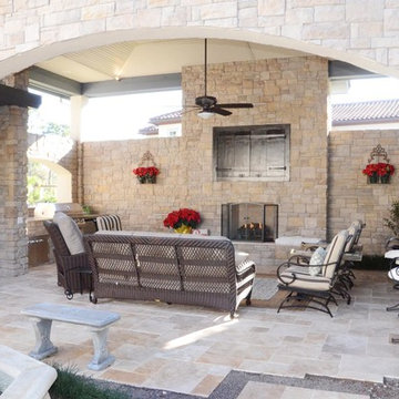 French Country Courtyard
