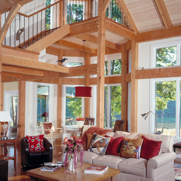 Modern Timber Frame in Massachussets