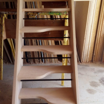 Alternating-Tread Stair with landing