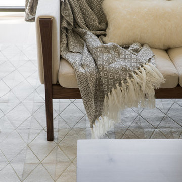 Layered Textures in Contemporary Living Room Seating