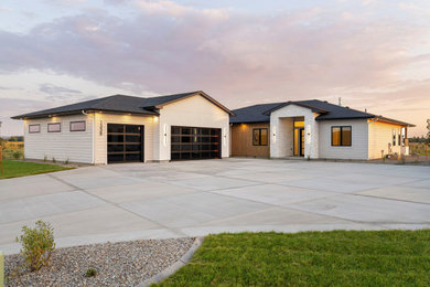 Inspiration for a modern exterior home remodel in Other
