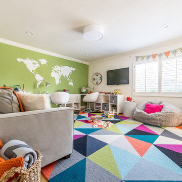 Kid's modern playroom/workspace