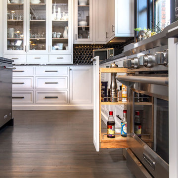 Blending old with new Loft kitchen