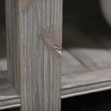 Weathered Wood Kitchen Island