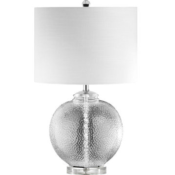 Taylor Table Lamp - Clear, Polished Chrome