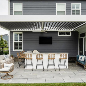 Residential: Motorized Louvered Pergola in Virginia Beach, VA