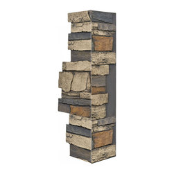 144-36-BRECKENRIDGE DEEP WIDE STACKED CORNER 36"H X 11"W X 1 1/4"D - Wall Panels