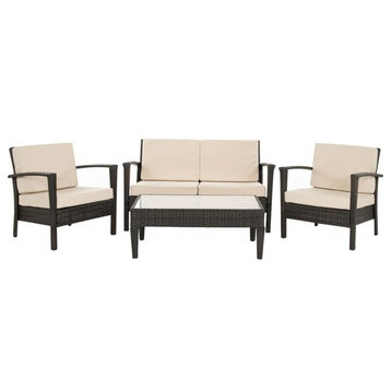 Safavieh Piscataway 4-Piece Set, Brown, Beige