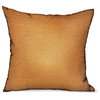 Plutus Burnt Sienna Brown Solid Luxury Outdoor/Indoor Throw Pillow, 24"x24"