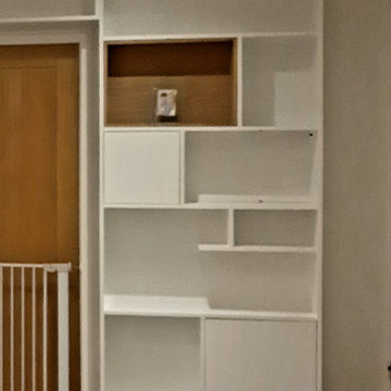 Floating open shelving/tv unit