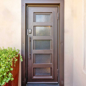 Exclusive Desert Contemporary Iron Entry Door