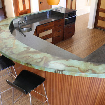 Stained Concrete Kitchen Counter/Bar