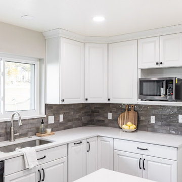 White Out Traditional Kitchen Remodel